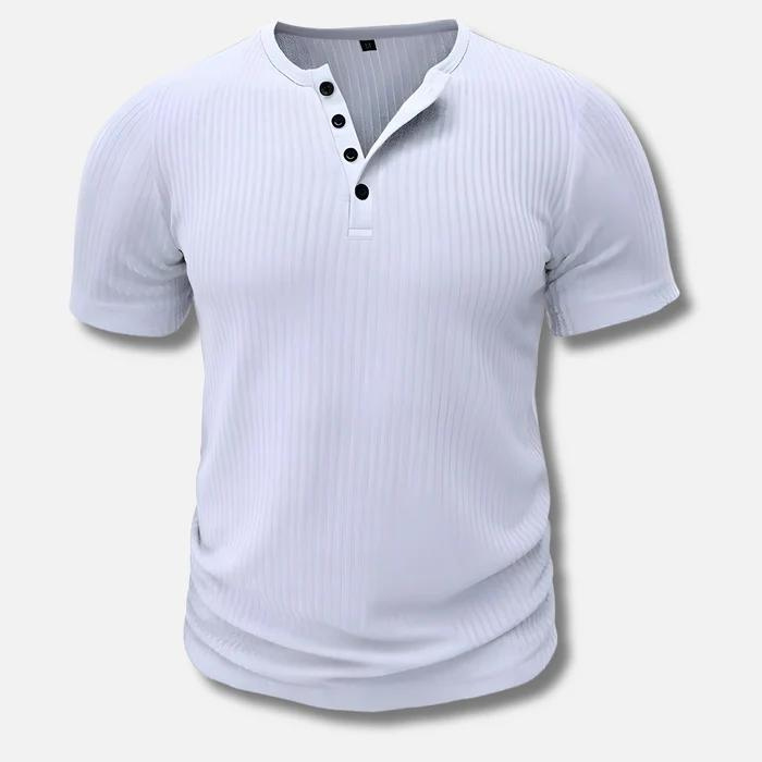 Yvonne | Muscle fit Henley shirt