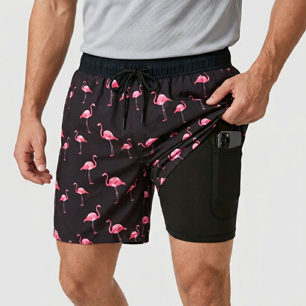 Yvonne | Quick-drying swim shorts with compression layer