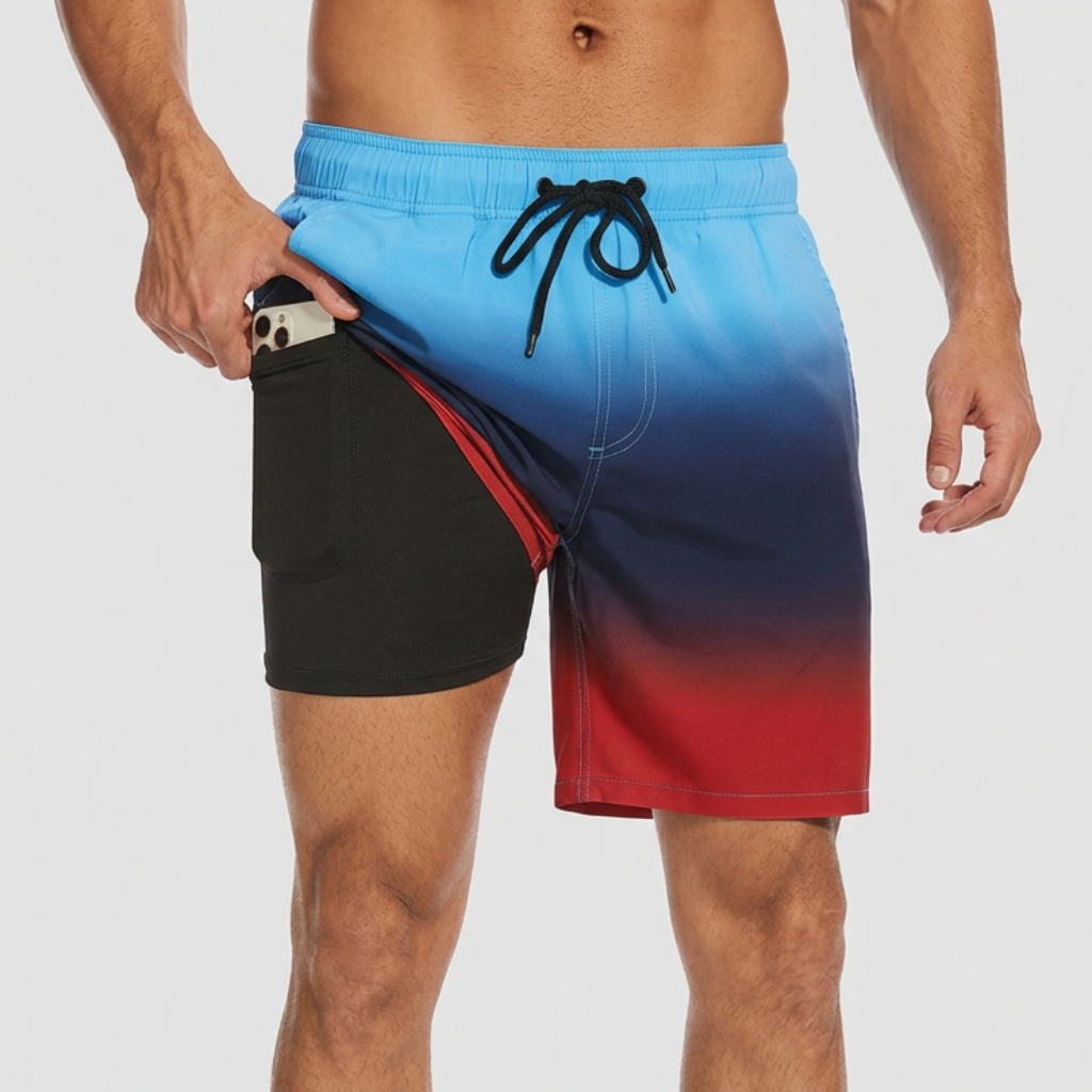 Yvonne | Quick-drying swim shorts with compression layer