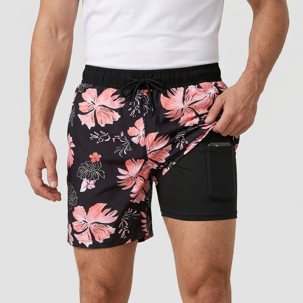 Yvonne | Quick-drying swim shorts with compression layer