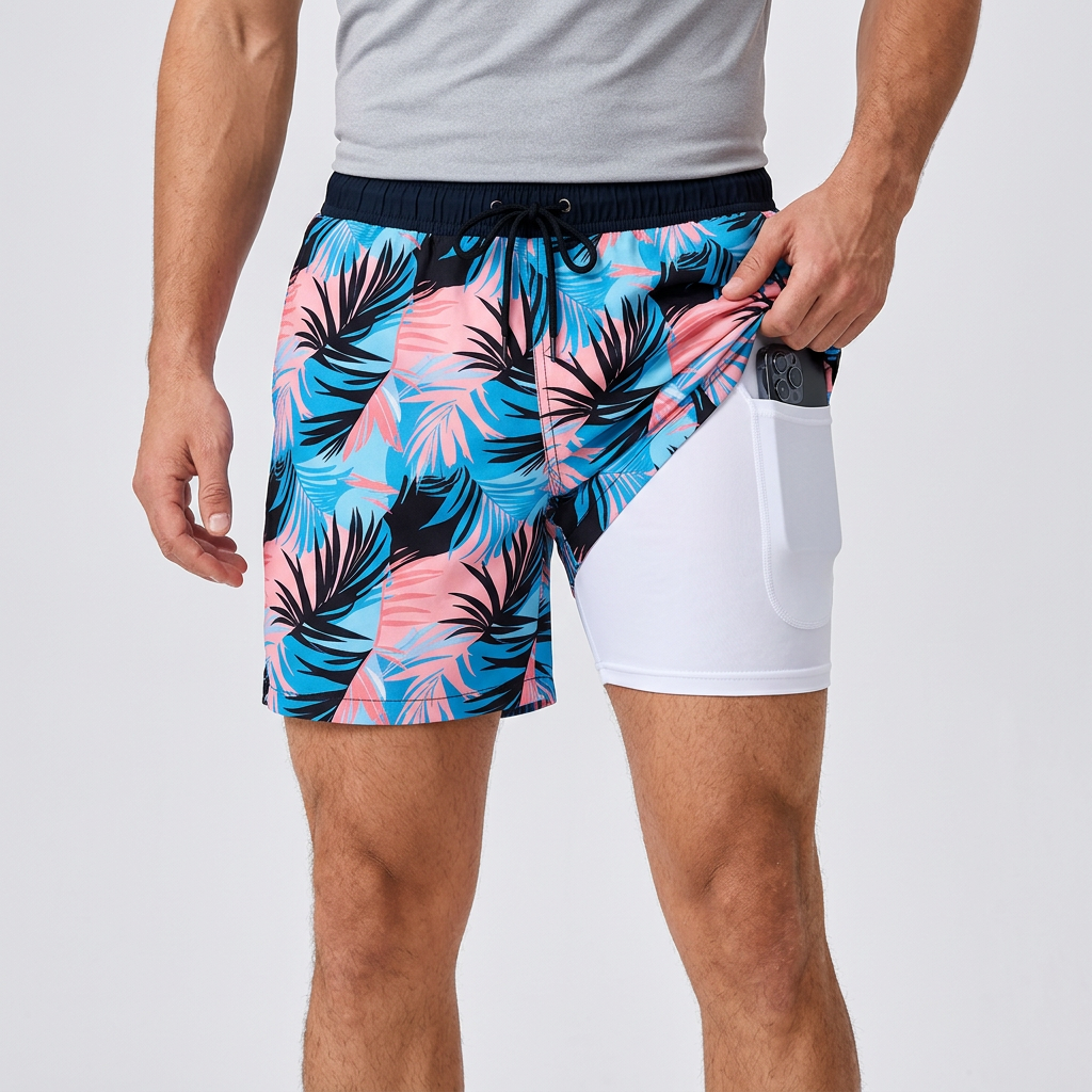 Yvonne | Quick-drying swim shorts with compression layer