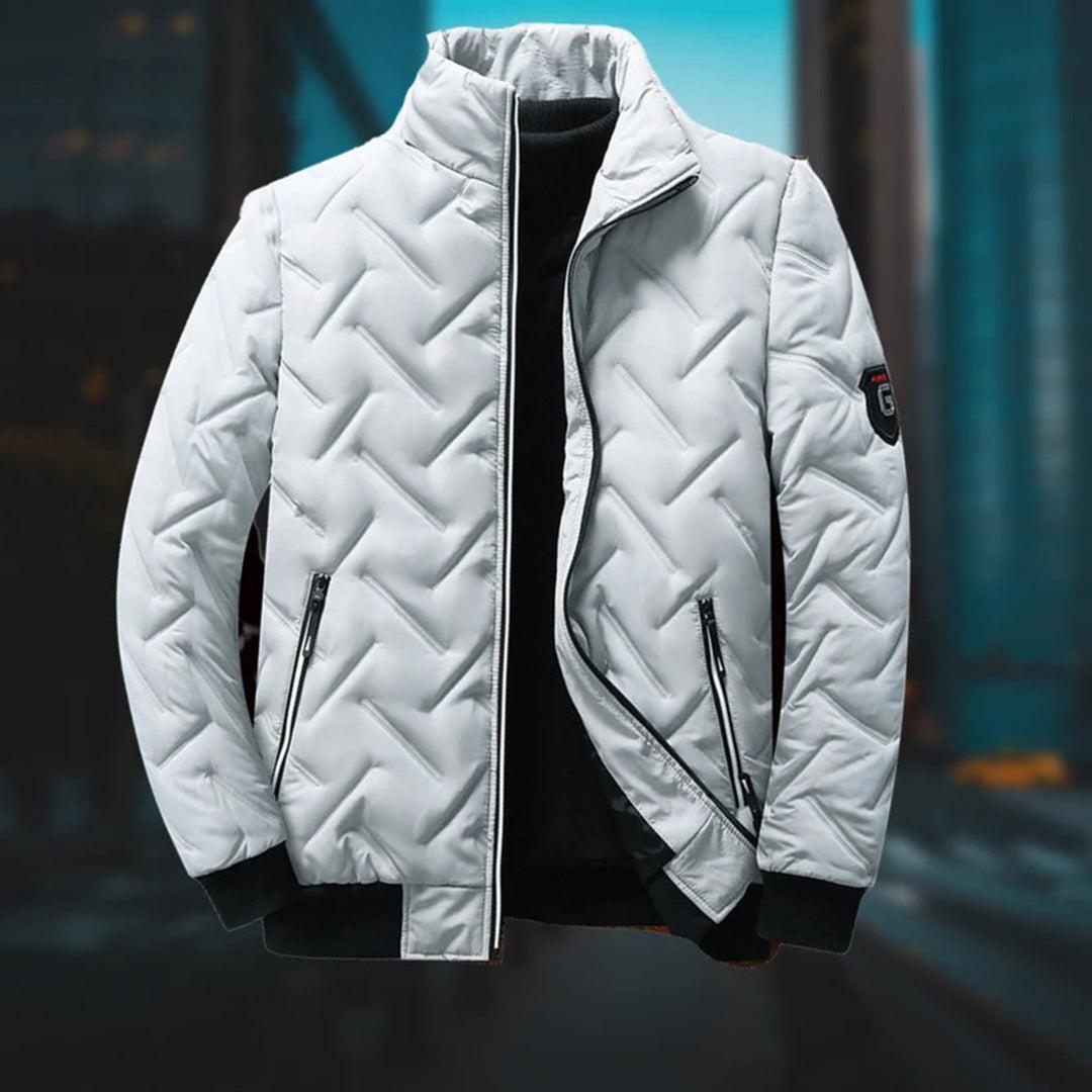 Yvonne | Quilted texture casual puffer jacket