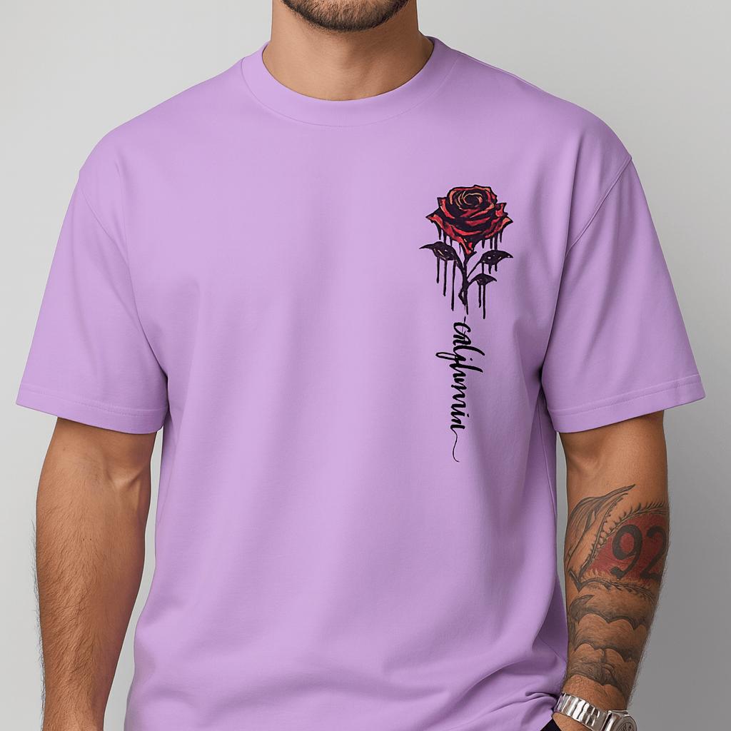 Yvonne | Rose print loose fit t-shirt