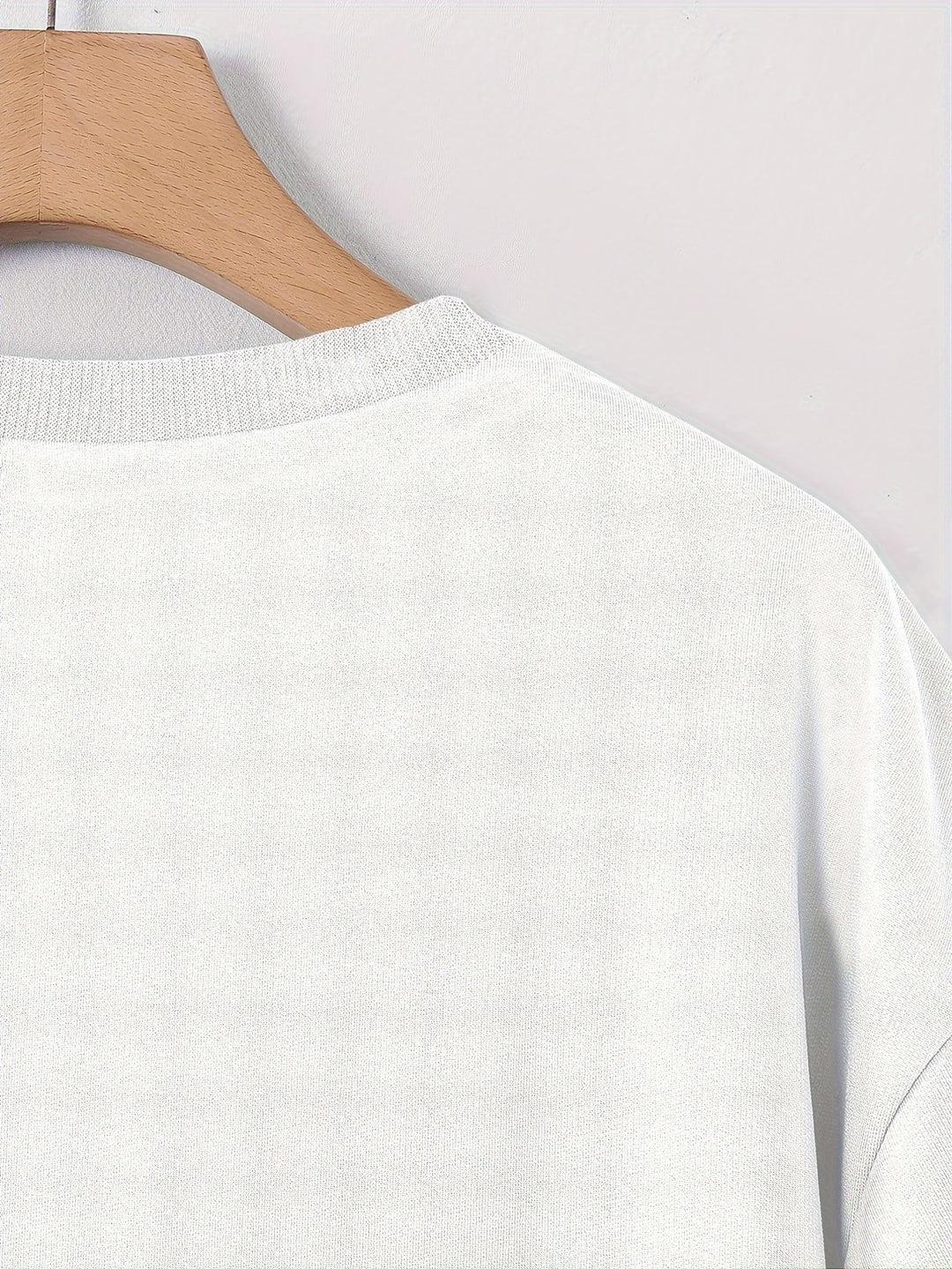 Yvonne | Rose print loose fit t-shirt