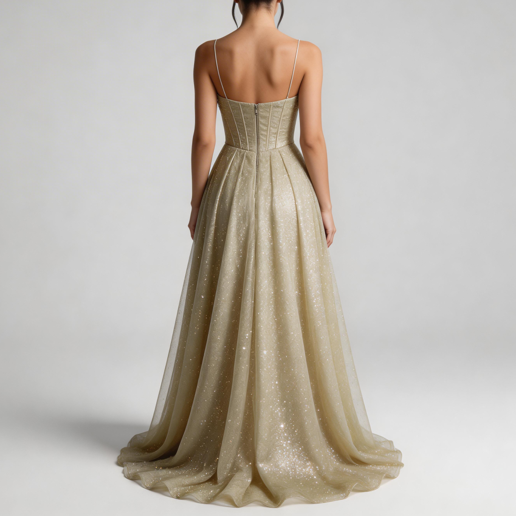 Yvonne | Satin maxi dress with open back