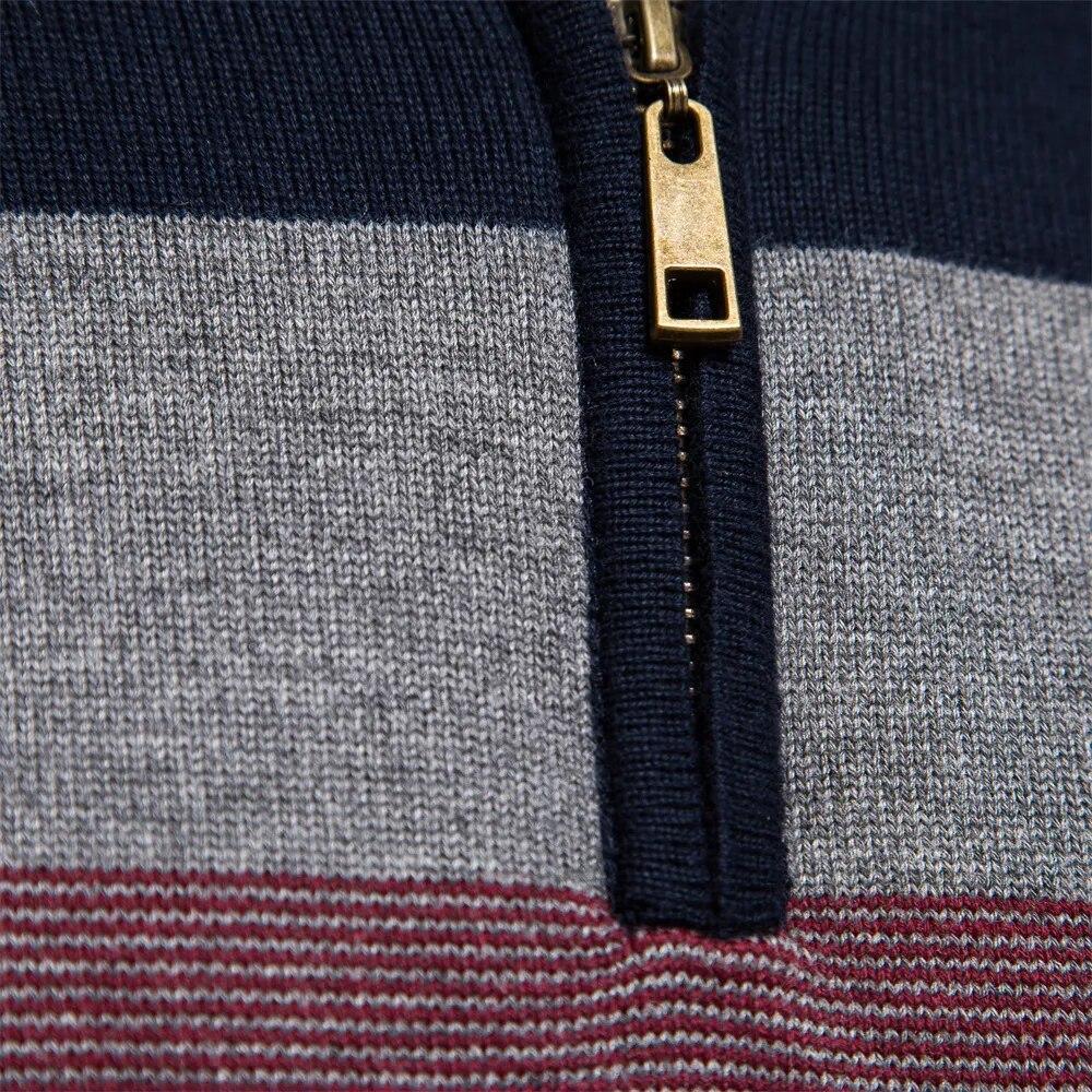 Yvonne | Smooth knit texture, soft fiber blend half-zip sweater