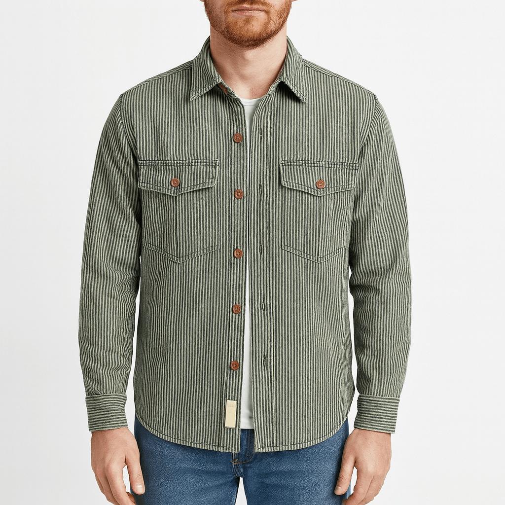 Yvonne | Striped denim jacket