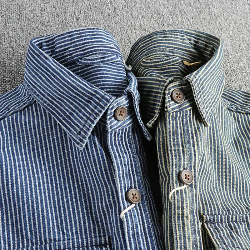 Yvonne | Striped denim jacket
