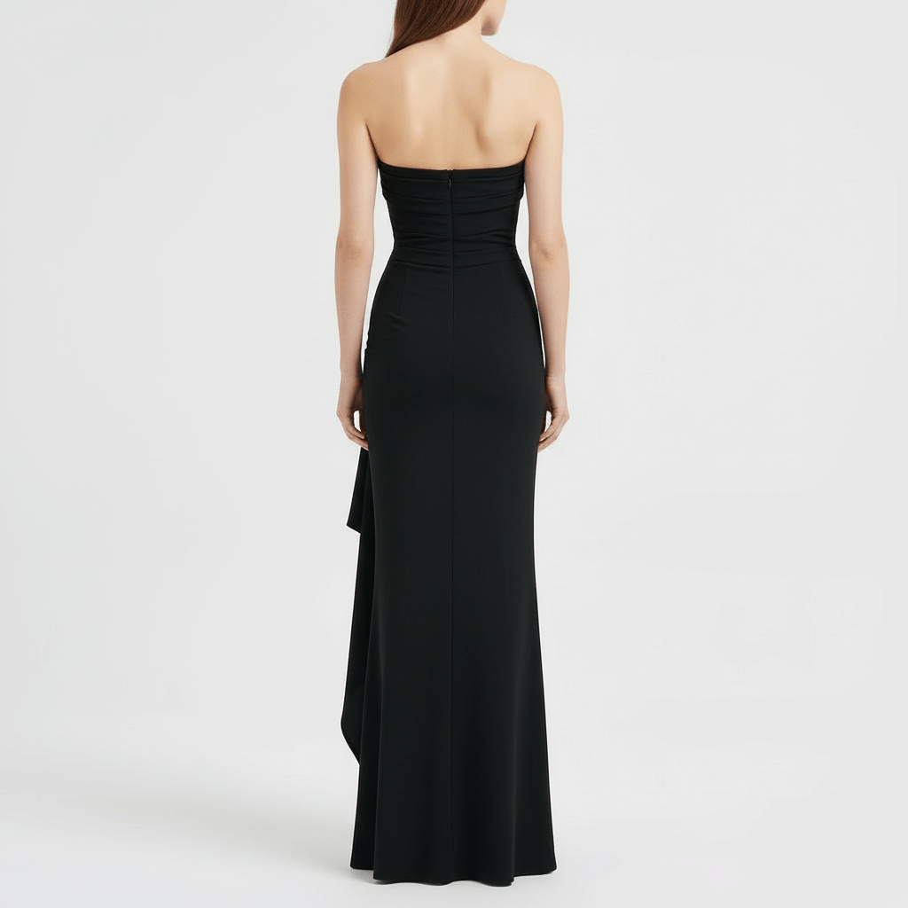 Yvonne | Twisted maxi dress in lightweight fabric