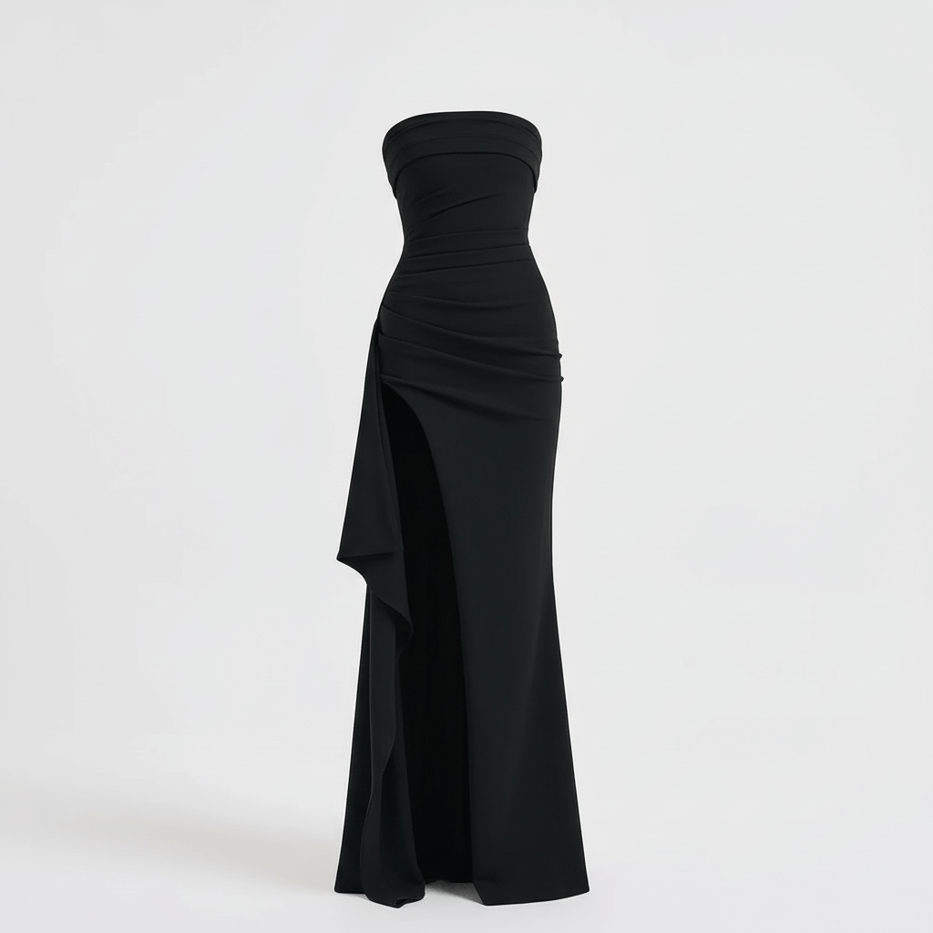 Yvonne | Twisted maxi dress in lightweight fabric