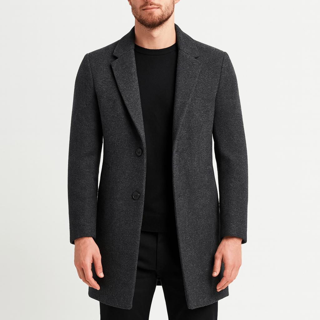 Yvonne | Woolen coat with mandarin collar