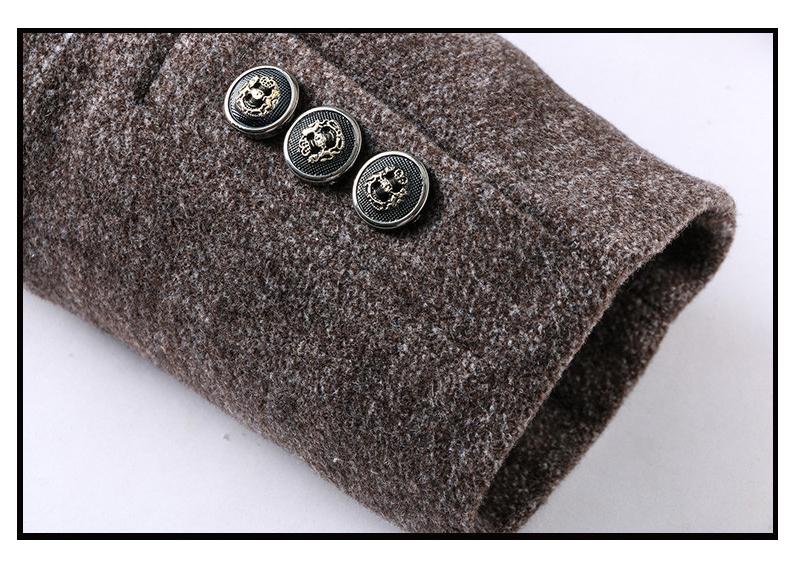 Yvonne | Woolen coat with turn-down collar and detachable scarf