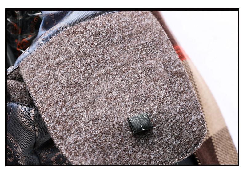 Yvonne | Woolen coat with turn-down collar and detachable scarf