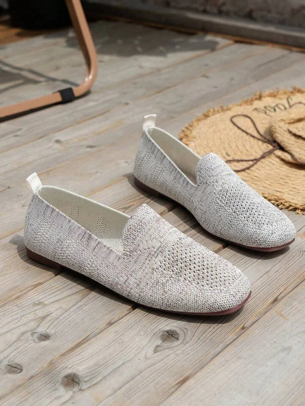 Breathable knitted ballerinas with soft sole and comfortable elegant fit