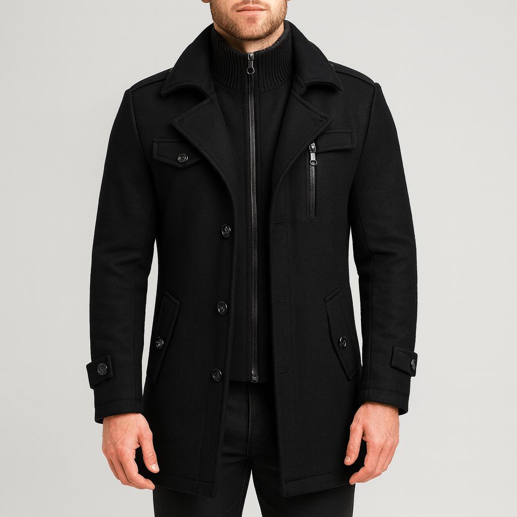 Yvonne | Lightweight airy winter woolen coat