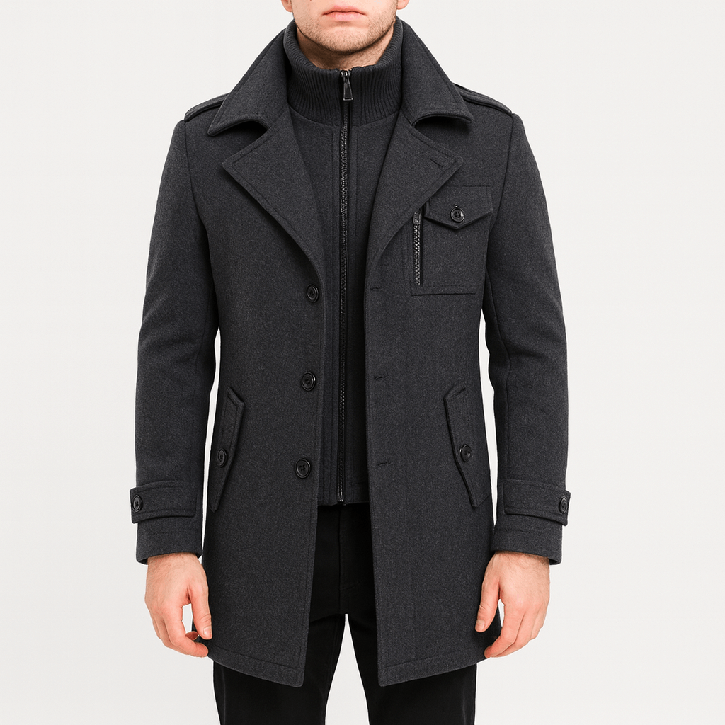 Yvonne | Lightweight airy winter woolen coat