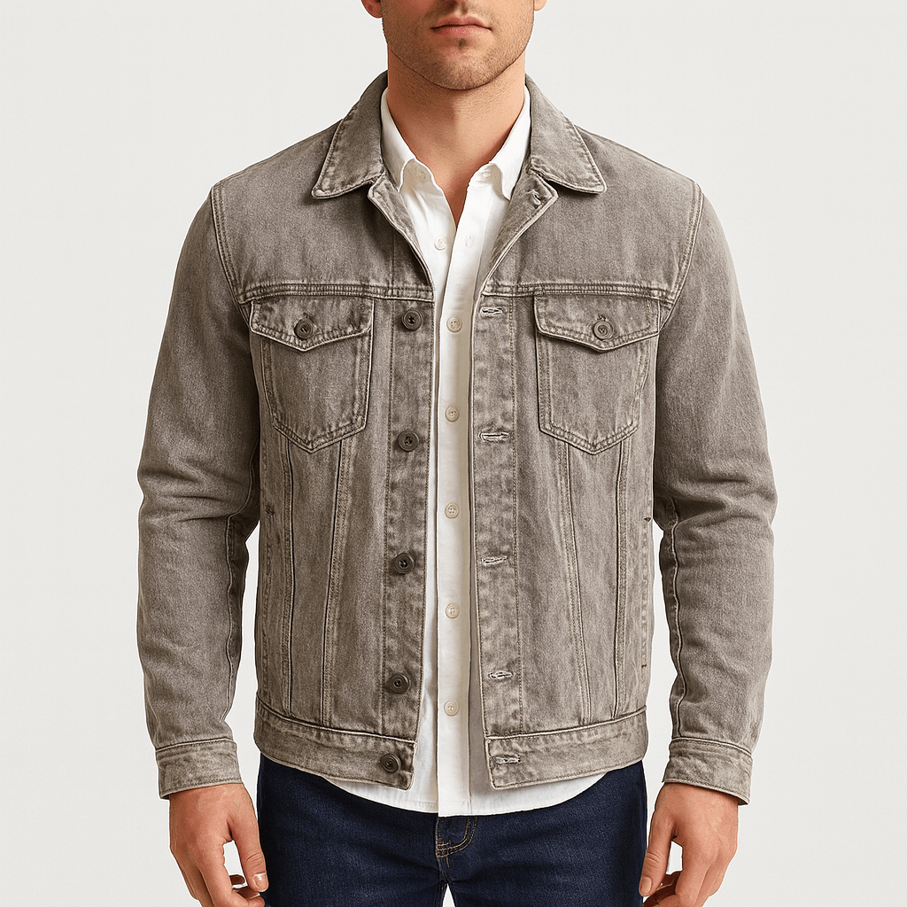 Yvonne | Heavy washed denim work jacket
