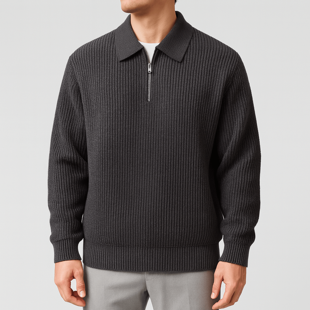 Yvonne | Classic half-zipped sweater
