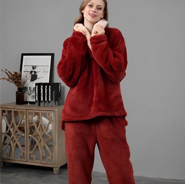 Vienne - Ensemble de pyjama en polaire pour femmes, parfait pour des nuits douillettes et confortables