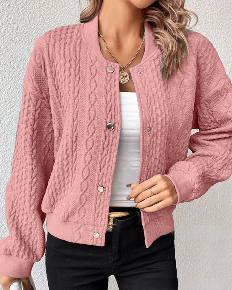 Carole - Veste élégante en tissu texturé, parfaite pour un style raffiné