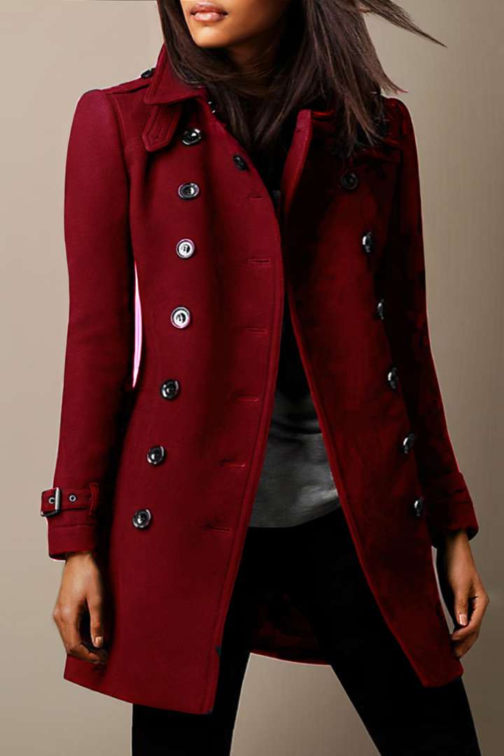 Camille - Manteau trench long élégant, parfait pour une allure sophistiquée