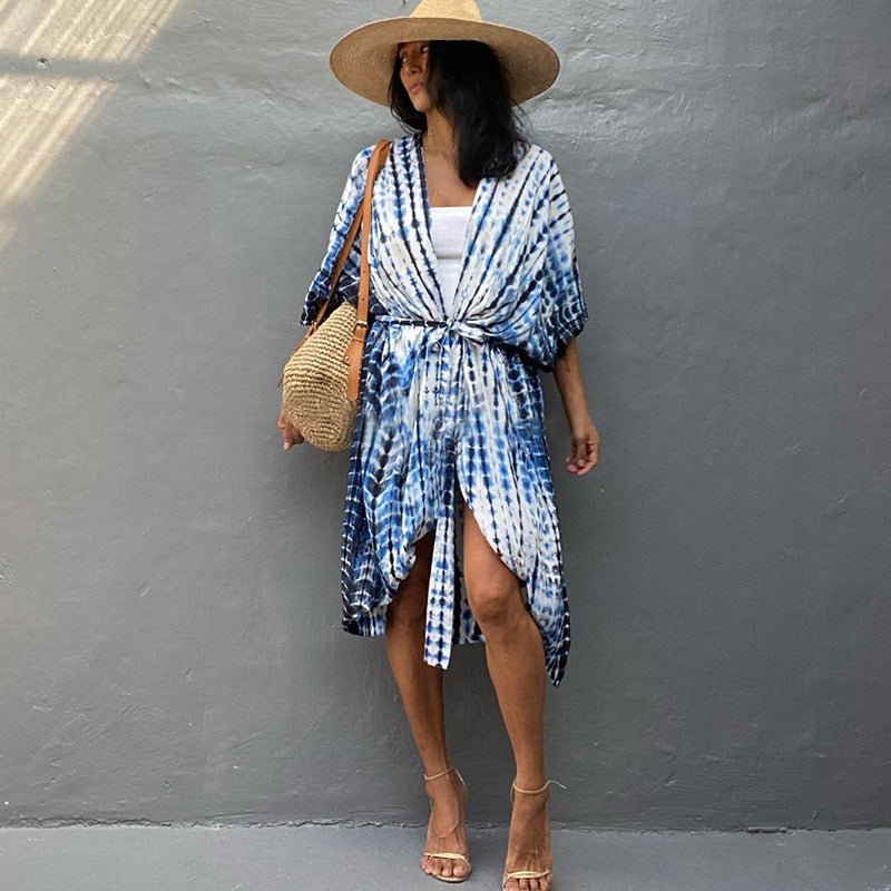Boho long beach cover-ups with fluid and elegant design