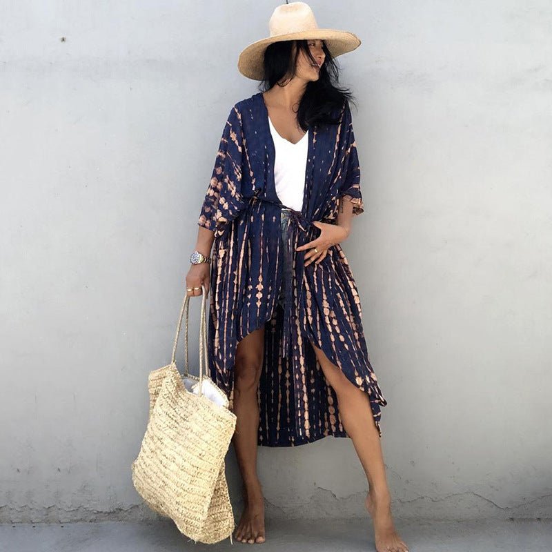 Boho long beach cover-ups with fluid and elegant design