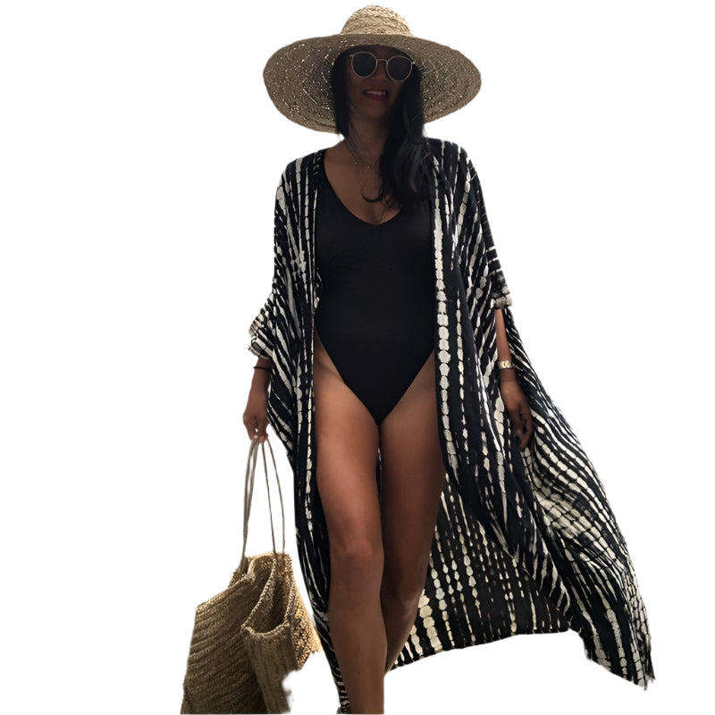 Boho long beach cover-ups with fluid and elegant design