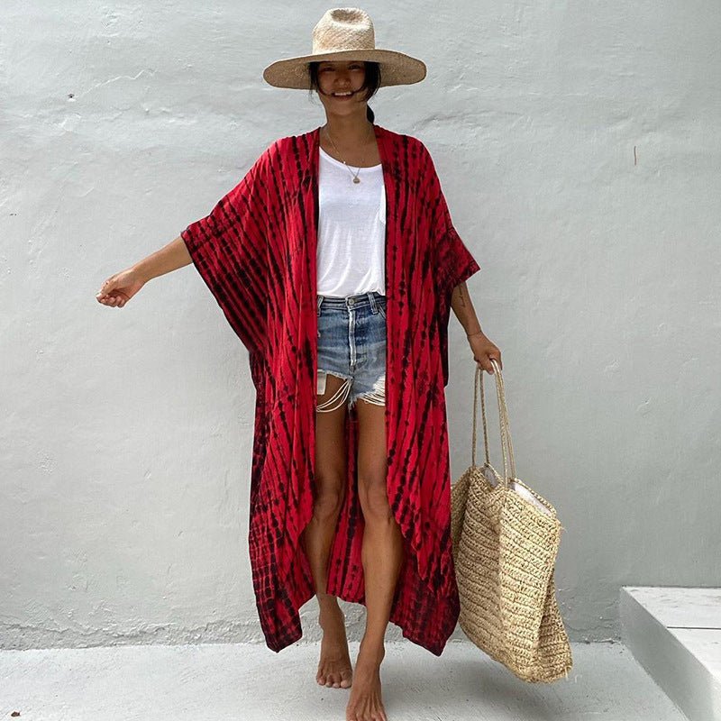 Boho long beach cover-ups with fluid and elegant design