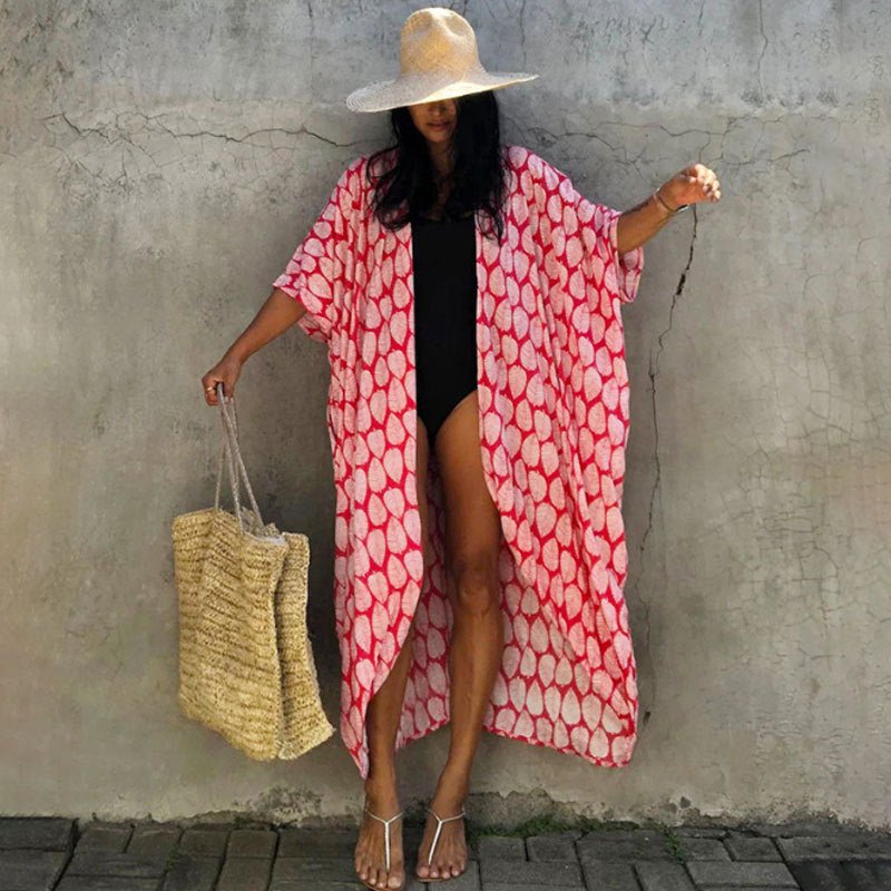 Boho long beach cover-ups with fluid and elegant design