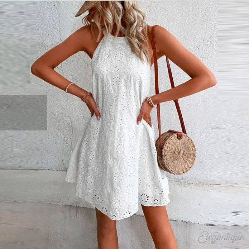 Robe mini dos nu élégante pour femme - Parfaite pour les occasions estivales