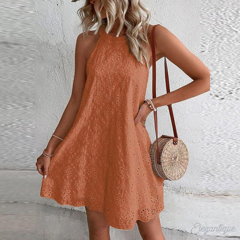 Robe mini dos nu élégante pour femme - Parfaite pour les occasions estivales