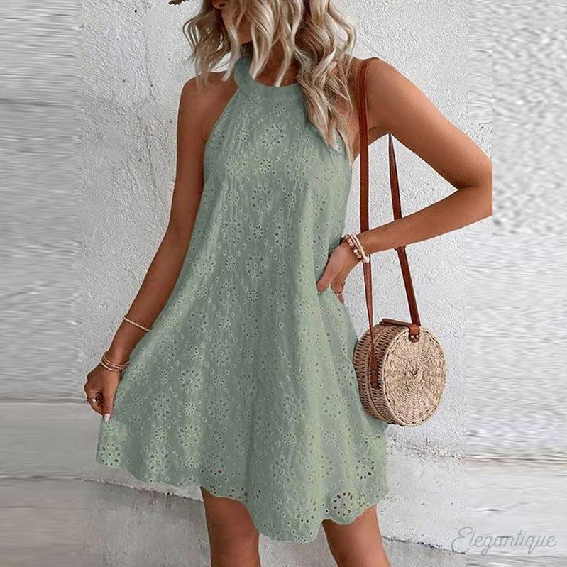 Robe mini dos nu élégante pour femme - Parfaite pour les occasions estivales
